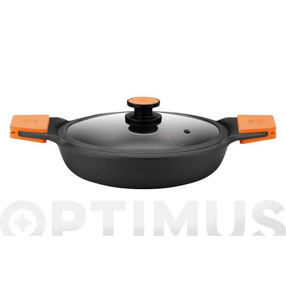 CAZUELA BAJA ALUMINIO FUNDIDO EFFICIENT PLUS 24 CM - INDUCCI&Oacute;N BRA 