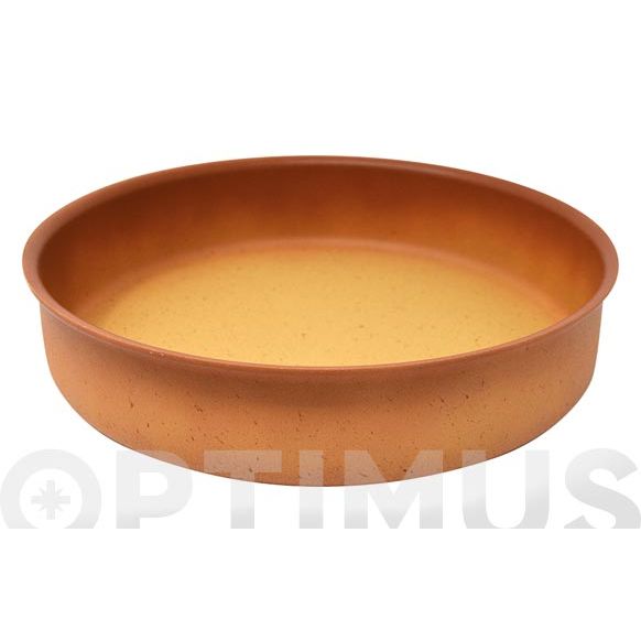 CAZUELA BAJA SIN TAPA ALUMINIO FORJADO TERRACOTA 24 CM - INDUCCION ANERCOOK .