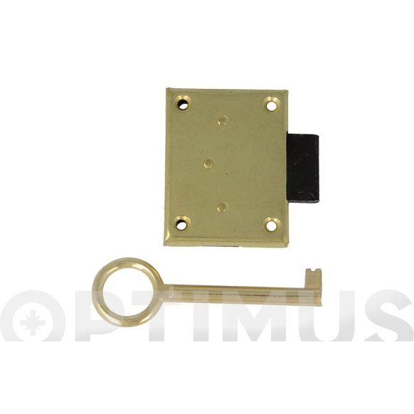 CERRADURA MUEBLE MODELO 9  25MM LATON