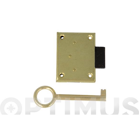 CERRADURA MUEBLE MODELO 9  30MM LATON