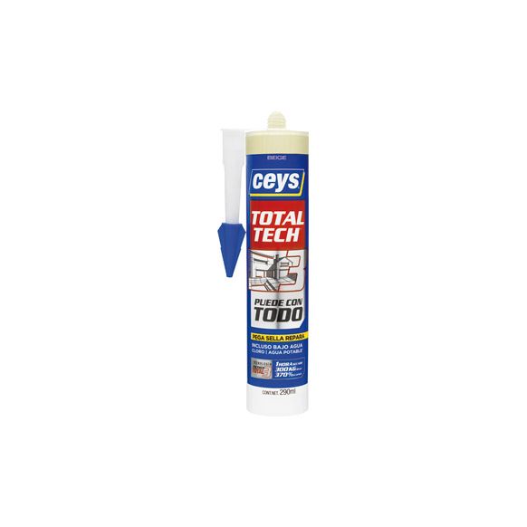 ADHESIVO DE MONTAJE SELLADOR TOTAL TECH BEIG 290 ML CEYS