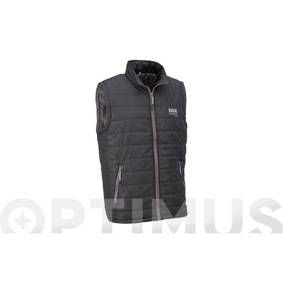 CHALECO ACOLCHADO LIGERO DISCOVERY TALLA M GRIS/NEGRO JUBA