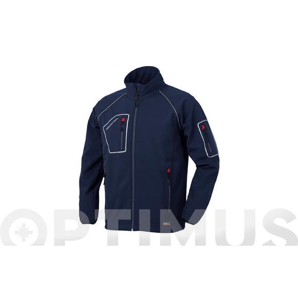 CHAQUETA SOFTSHELL JUST COLOR AZUL TALLA S INDUSTRIAL STARTER