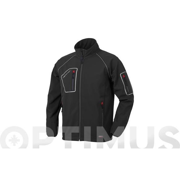 CHAQUETA SOFTSHELL JUST COLOR AZUL TALLA XXL INDUSTRIAL STARTER