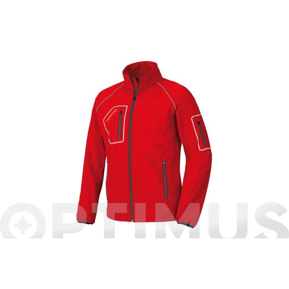 CHAQUETA SOFTSHELL JUST COLOR ROJO TALLA S INDUSTRIAL STARTER