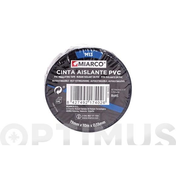 CINTA AISLANTE BLANCA M13 (20M*19MM) MIARCO