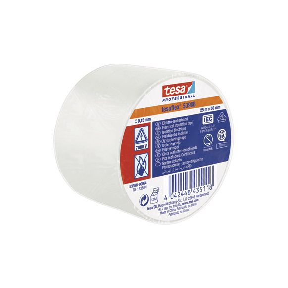 CINTA AISLANTE TESAFLEX BLANCO 25 MT X 50 MM