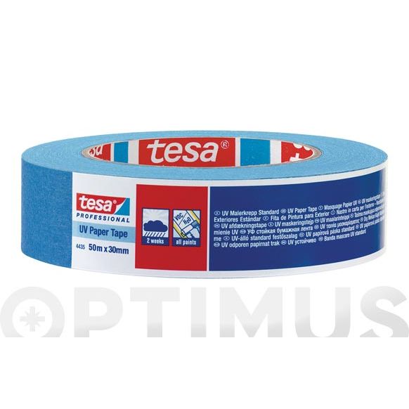 CINTA DE PINTOR DE EXTERIOR COLOR AZUL 25 MM X 50 MT TESATAPE