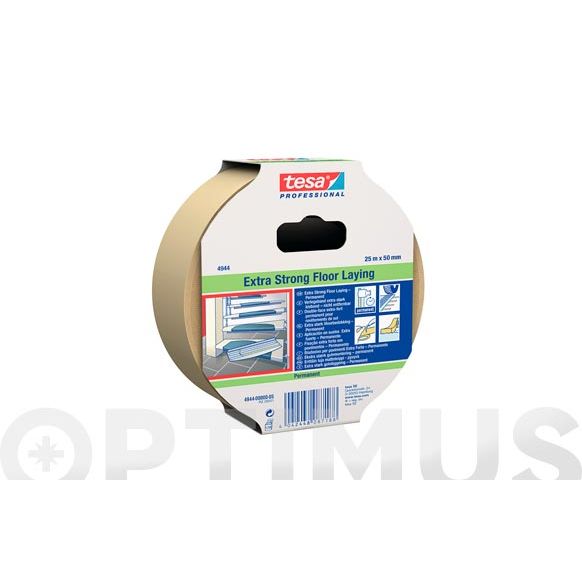 CINTA DOBLE CARA SUELOS EXTRAFUERTE PERMANENTE 25 MT X 50 MM 04944-00001-11 TESA
