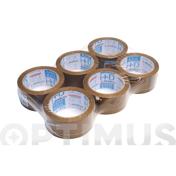 CINTA EMBALAR POLIPROPILENO GAMA AZUL 132 MT X 48 MM MARRON MIARCO