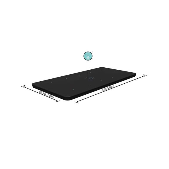 COBERTOR DE INVIERNO PARA PISCINA RECTANGULAR MARCO MET&Aacute;LICO 412/404X201 CM