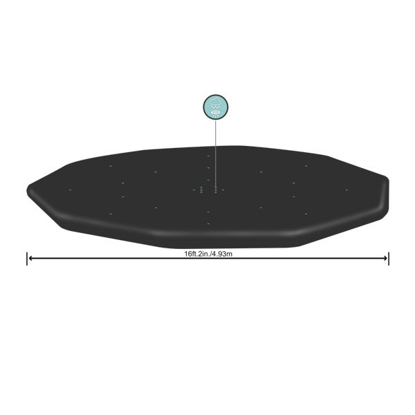 COBERTOR DE PVC PARA PISCINA REDONDA DE MARCO METALICO &Oslash; 458 CM