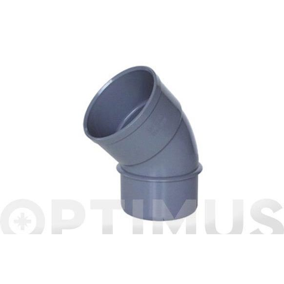 CODO MACHO-HEMBRA 87&ordm; EVACUACION CMH-115 &Oslash; 90 PVC