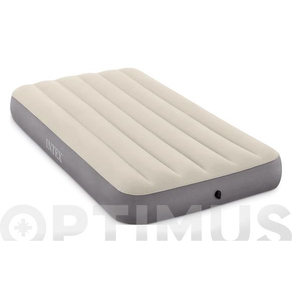 COLCHON-CAMA HINCHABLE INDIVIDUAL CON INFLADOR FIBER TECH 99 X 191 X 42 CM