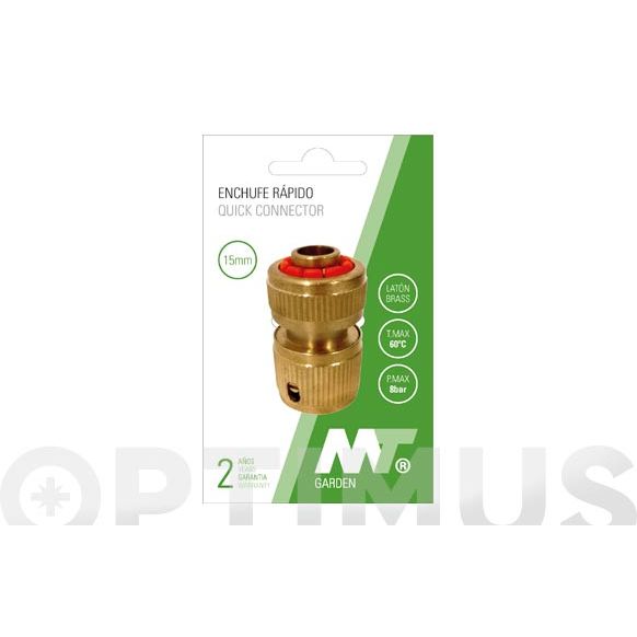 CONECTOR ENLACE RAPIDO LATON CON STOP &Oslash;15 MM QF+
