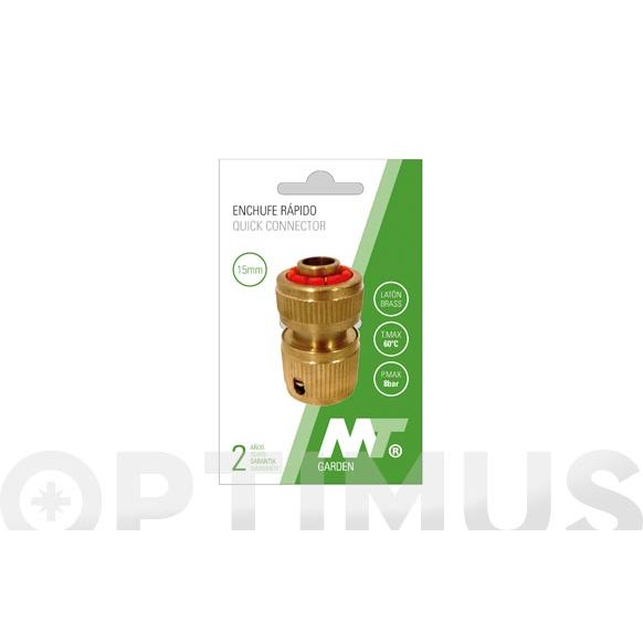 CONECTOR ENLACE RAPIDO LATON CON STOP &Oslash;19 MM MT