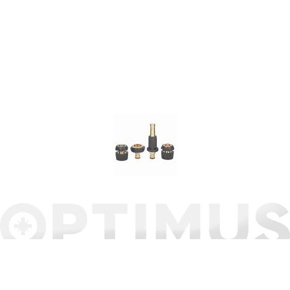 CONECTOR RIEGO LATON/CAUCHO SET 