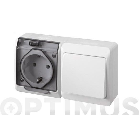 CONMUTADOR+ BASE ESTANCO POOL 54 16A 250V FAMATEL