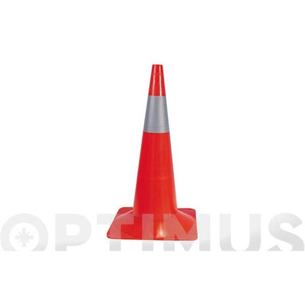 CONO SE&Ntilde;ALIZACION BANDA BLANCA 500 MM POLIETILENO JAR