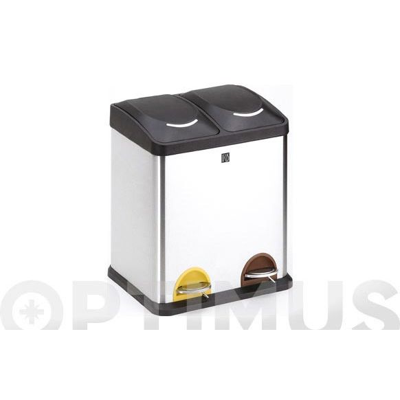 CONTENEDOR BASURA 2 COMPARTIMENTOS 30 LT IRIS