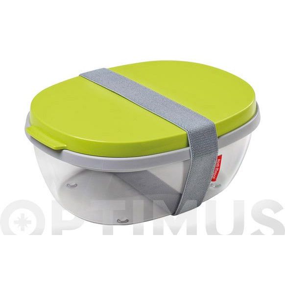 CONTENEDOR HERMETICO ENSALADAS ELLIPSE DUO LIMA ROSTI