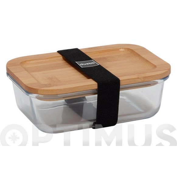CONTENEDOR PORTA ALIMENTOS HERMETICO CRISTAL/TAPA  640 ML
