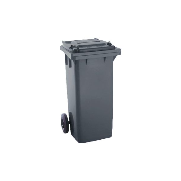 CONTENEDOR SELECTIVO COLOR CON RUEDAS 120 LT - GRIS MAYA