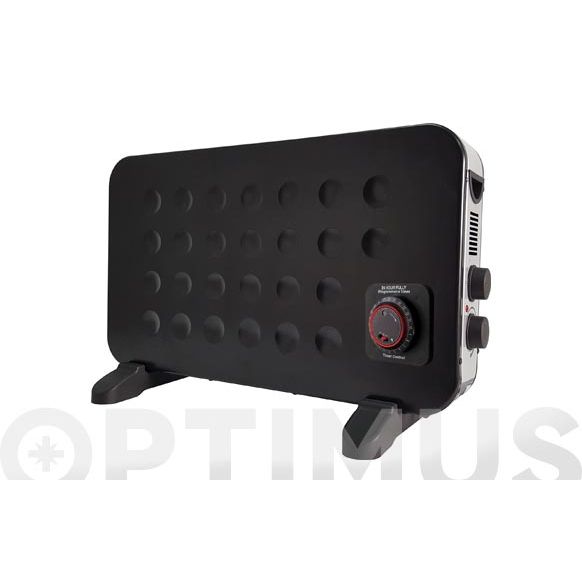 CONVECTOR TURBO 2000 WT CON TEMPORIZADOR NEGRO 