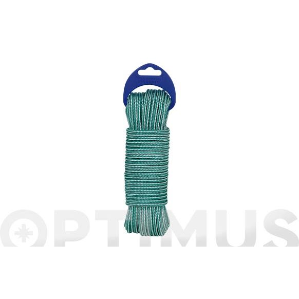 CORDON PP 4 MM ALMA TEXTURADA 15 MT VERDE ROMBULL .