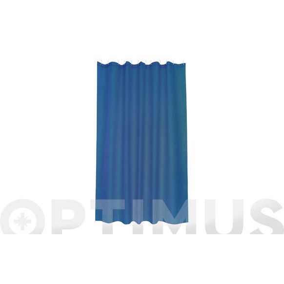 CORTINA DE BA&Ntilde;O POLIESTER INTENSE AZUL 1,8X2M H2O 