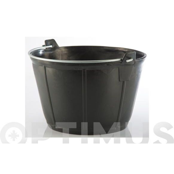 CUBETA ALBA&Ntilde;IL PLASTICO 11 L. NEGRO KANGURO 
