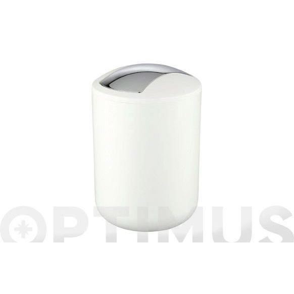 CUBO CON TAPA ABATIBLE 2 LT. BRASIL BLANCO WENKO