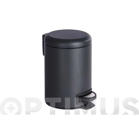 CUBO DE PEDAL 3 LITROS LEMAN NEGRO WENKO