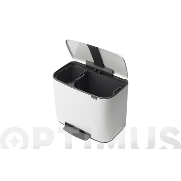 CUBO PEDAL BIN 11 + 23 LT. BLANCO BRABANTIA