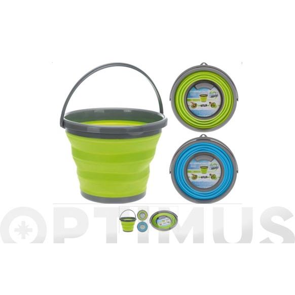 CUBO PLEGABLE PARA JARD&Iacute;N O CAMPING 10 LITROS