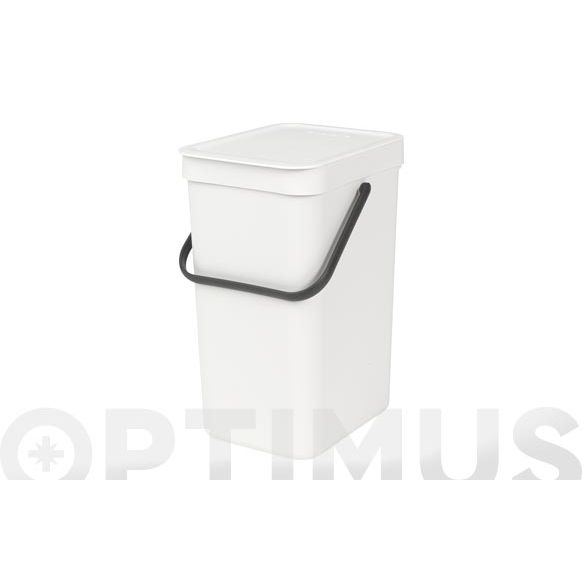 CUBO RECICLAJE SORT & GO' 12 L BLANCO BRABANTIA