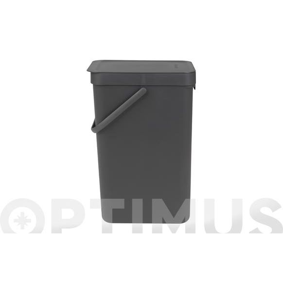 CUBO RECICLAJE SORT & GO' 16 L GRIS BRABANTIA