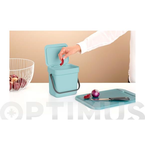 CUBO RECICLAJE SORT & GO' 3 LT. MENTA BRABANTIA