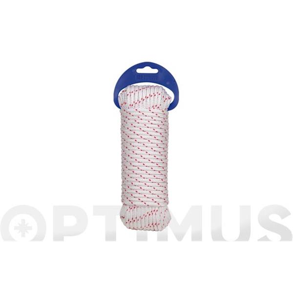 CUERDA ARRANQUE MOTORES 4 MM 25 MT BLANCO ROMBULL