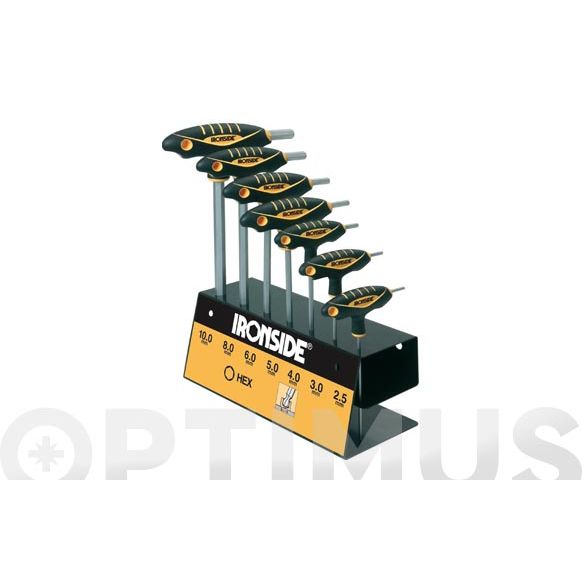 DESTORNILLADORES MANGO T  SET 7 PZAS IRONSIDE