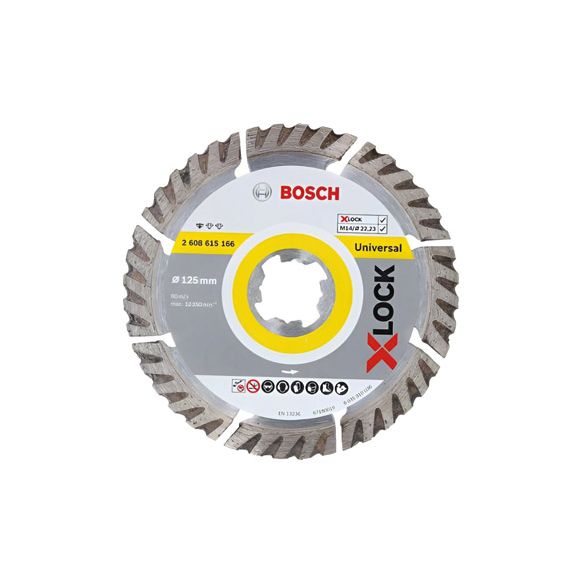 DISCO CORTE SEGMENT &Oslash; 125MM H 10MM X-LOCK TURBO DIAM STANDAR