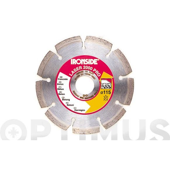 DISCO DIAMANTE SEGMENTADO LASER 2000 - 125 IRONSIDE