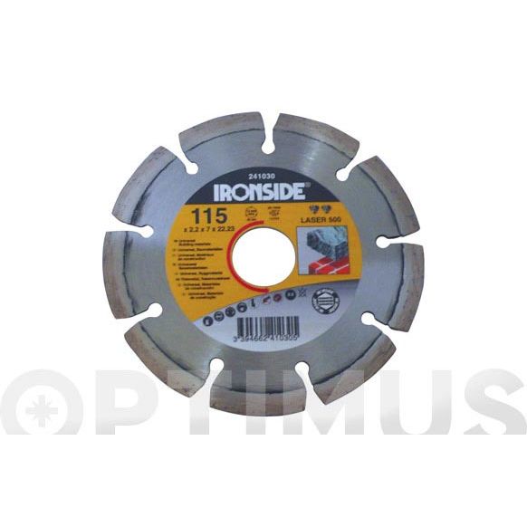 DISCO DIAMANTE SEGMENTADO LASER 500 - 230 IRONSIDE