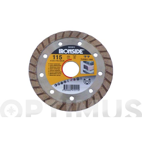 DISCO DIAMANTE TURBO 1000 PRO 125 MM IRONSIDE
