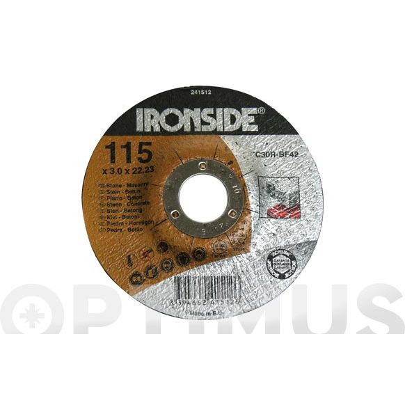 DISCO PIEDRA 125 X 3 X 22 IRONSIDE 