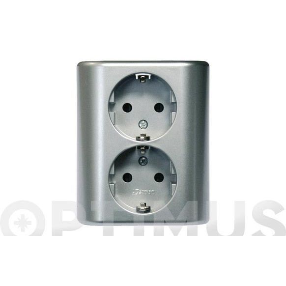 DOBLE BASE MONOBLOC EMPOTRAR ALUMINIO