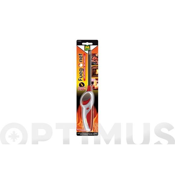 ENCENDEDOR RECARGABLE TURBO EFECTO SOPLADOR MASSO 