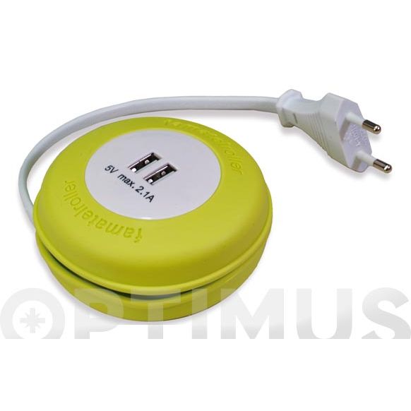 ENROLLACABLES ROLLER 2USB 2 MT FAMATEL