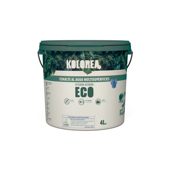 ESMALTE AL AGUA ECO SATINADO 750 ML BLANCO KOLOREA
