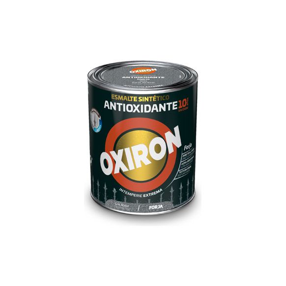 ESMALTE ANTIOXIDANTE OXIRON FORJA 750 ML GRIS ACERO